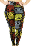 Owl print leggings