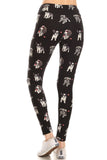 Dog print leggings