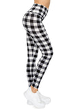Black and white checkered leggings