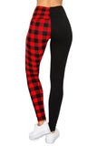 Red checkered leggings