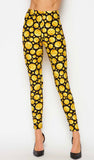 Gold crypto brushed leggings