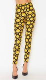 Gold crypto brushed leggings