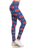 Baseball print leggings