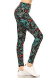 Skull print leggings