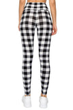 Black and white checkered leggings