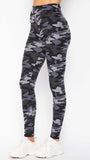 Grey camo print leggings
