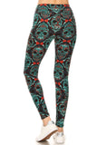 Skull print leggings