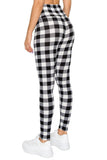 Black and white checkered leggings