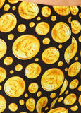 Gold crypto brushed leggings