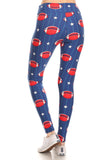 Baseball print leggings