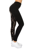 Snake skin print leggings