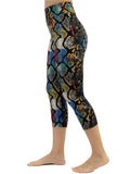 Plus Snake skin print capris