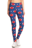 Baseball print leggings