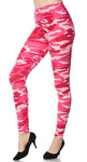 Pink camo print leggings