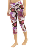 Butterfly print capris