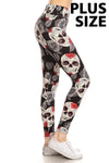 Sugar skull print leggings