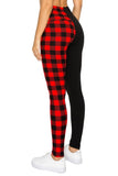 Red checkered leggings