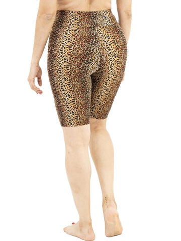One size Cheetah print biker shorts