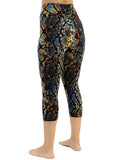 Plus Snake skin print capris