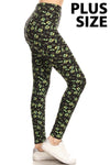 Lucky leaf print leggings