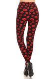 Kiss me print leggings