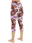 Butterfly print capris