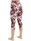 Butterfly print capris