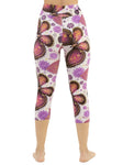 Butterfly print capris