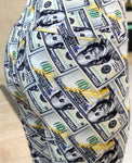 100 dollar bill print leggings