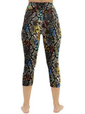 Plus Snake skin print capris