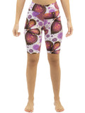 One size Butterfly print biker shorts